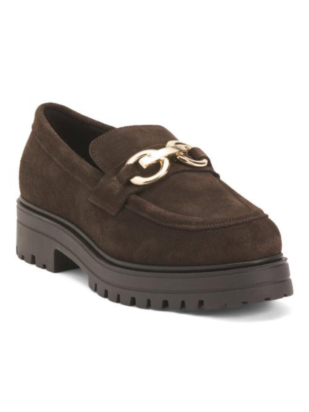 LOOKS Made In Portugal Suede Loafers With Metal Bit